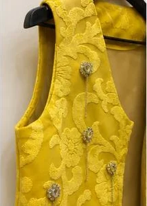 جلیقه جواهر دوزی دستی مخمل وارداتی